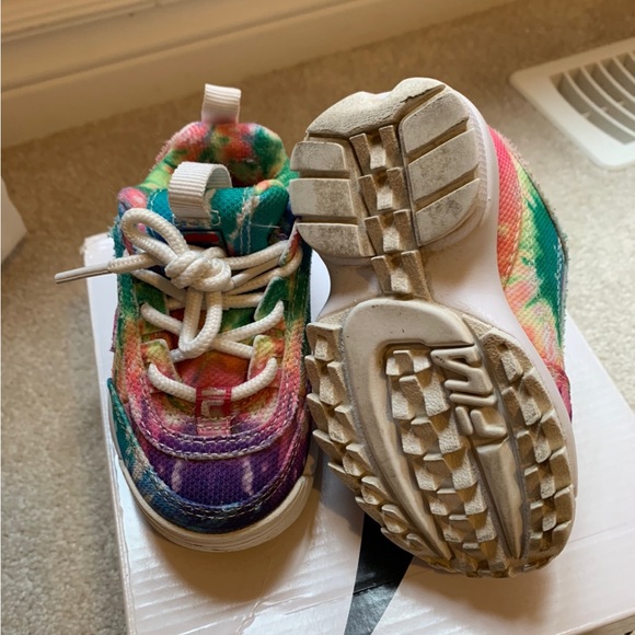 FILA DISRUPTOR II TIE Dye LIMITED EDITION SIZE 5 - Picture 3 of 5
